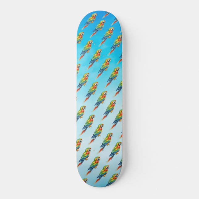 Papegoja Mini Skateboard Bräda 18,5 Cm (Framsida)