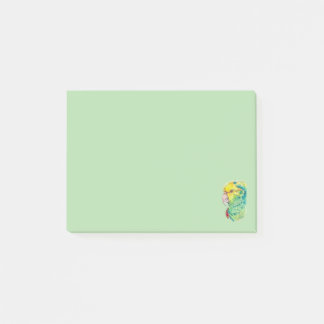 Papegoja Post-it®-lappar i fantasifull akvarellsti Post-it Block