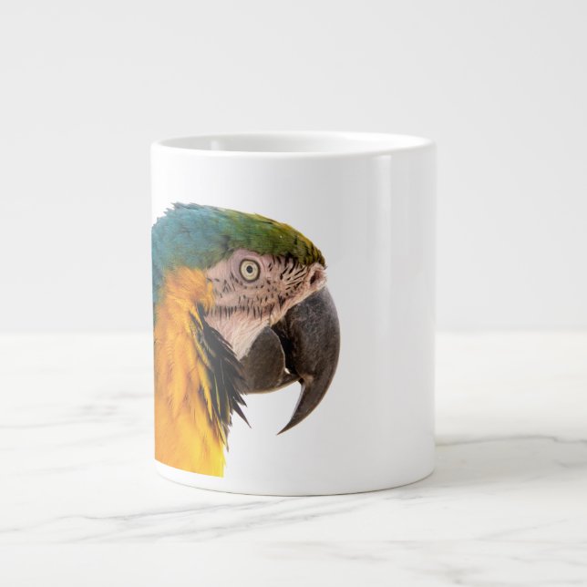Papegoja Post-it-lappar Jumbo Mugg (Framsidan)