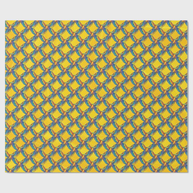 Papegoja Presentpapper (Platt)