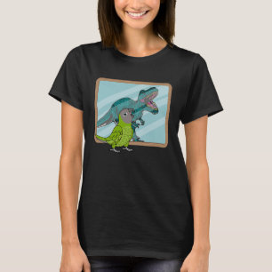 Papegoja & Rex Reflektion I Gråhuvad conure T Shirt