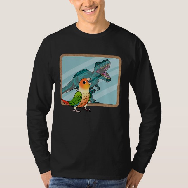Papegoja & Rex Reflektion I Grön Kind Ananas Ko T Shirt (Framsida)