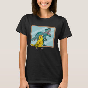 Papegoja & Rex Reflektion I Gul Lutino Undulat Und T Shirt