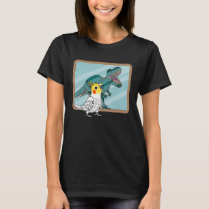 Papegoja & Rex-reflektion I Lutino Nymfparakit T Shirt