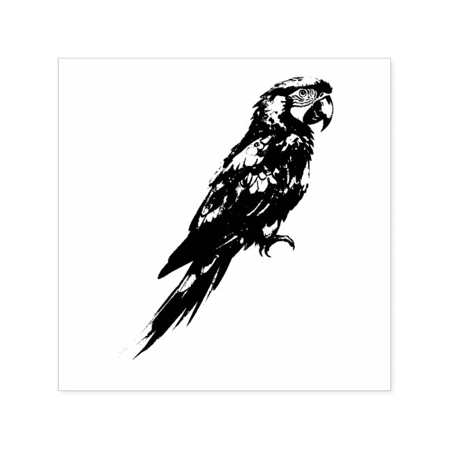 Papegoja Självfärgande Stämpel (Design)