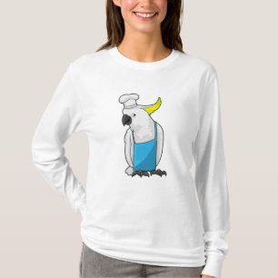 Papegoja som kock med kokoshjälm t shirt