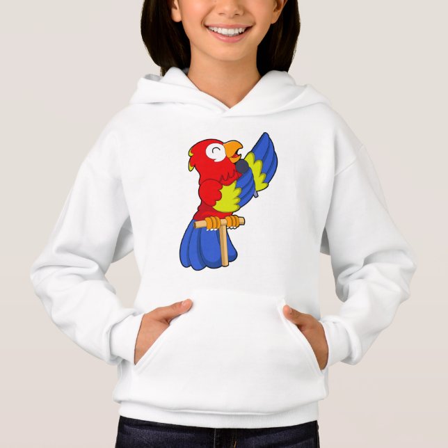 Papegoja som sångare med mikrofon t shirt (Framsida)