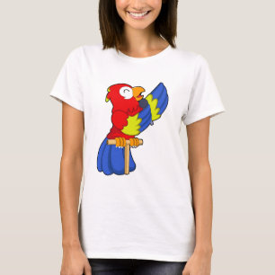 Papegoja som sångerska med mikrofon t shirt