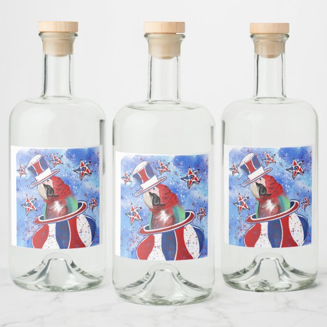 Papegoja Spritflaskor Etikett (Flaskor)