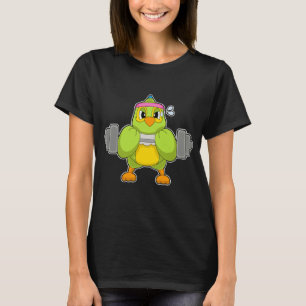 Papegoja Styrketräning Hantel T Shirt