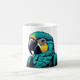 Papegoja Tropisk Fågel Design Mugg