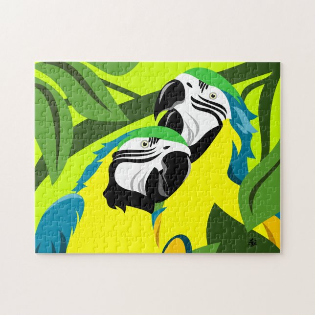 Papegojakonstpussel Pussel (Horisontell)