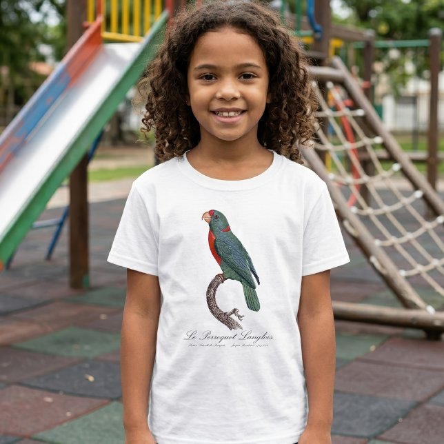 Papegojan Langlois av Jacques Barraband T Shirt (Le Perroquet Langlois by Jacques Barraband. Girl Basic White T-Shirt)