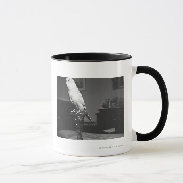 Papegojasitta på ljusstaken B&W Mugg (Höger)