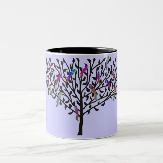 Papegojaträdmuggen Två-Tonad Mugg (Center)