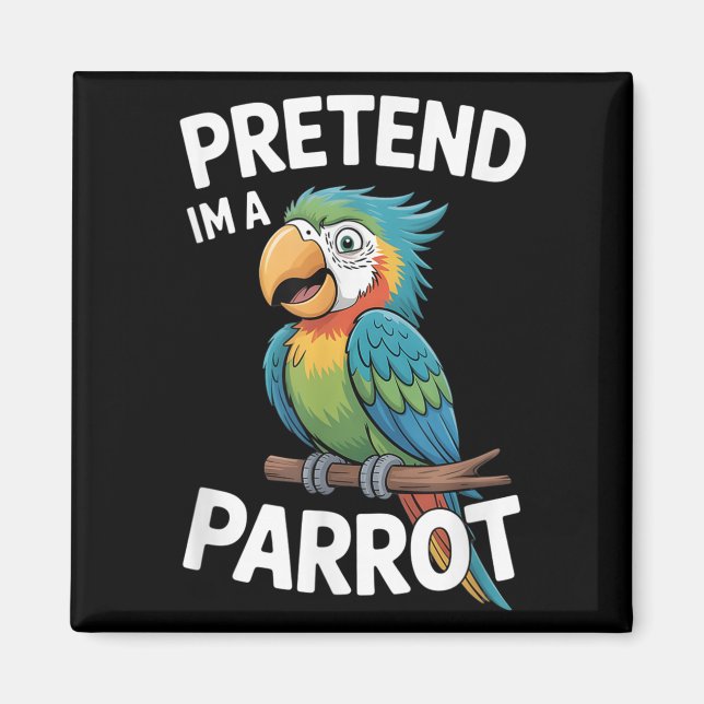 Papegojdräkt  magnet (Framsidan)