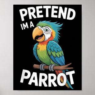 Papegojdräkt poster