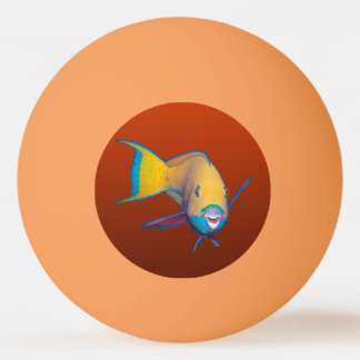 Papegojfisk - Abstrakt design - Utklippt från foto Pingisboll
