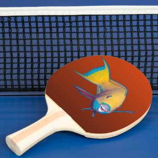 Papegojfisk - Abstrakt design - Utklippt från foto Pingisracket