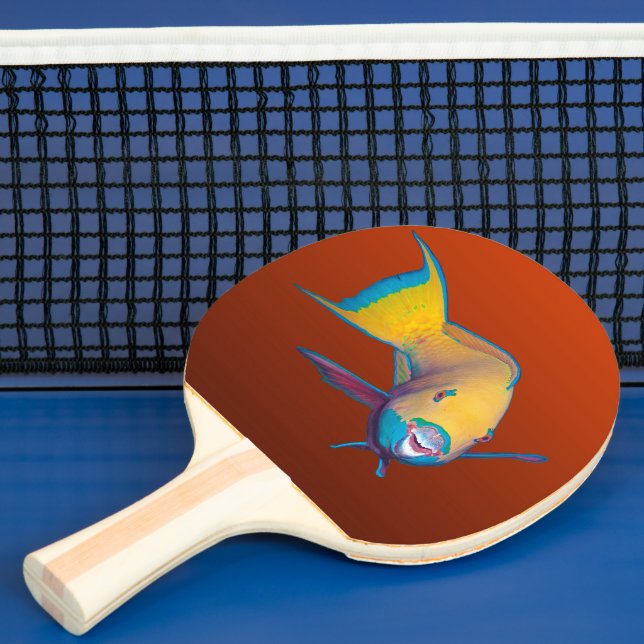 Papegojfisk - Abstrakt design - Utklippt från foto Pingisracket (Insitu)