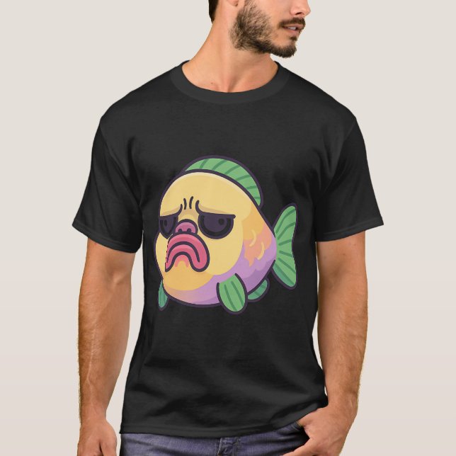 Papegojfisk Meme - Rolig T Shirt (Framsida)