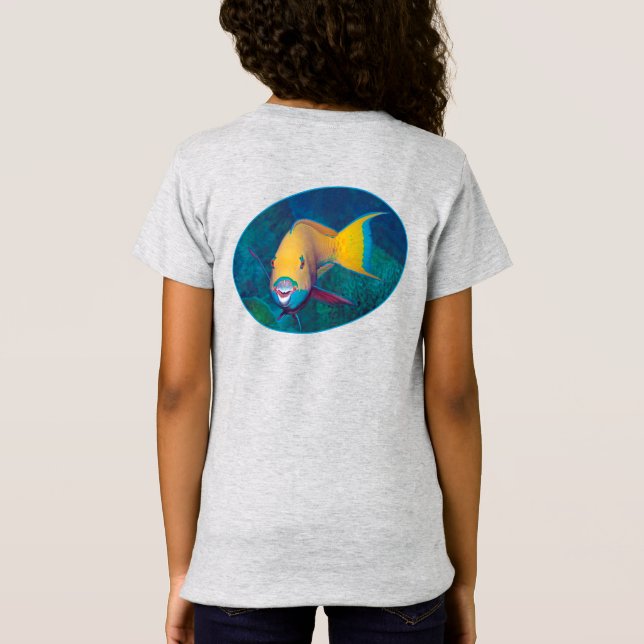 Papegojfisk Undervattensfoto - Fotografisk design  T Shirt (Baksida)