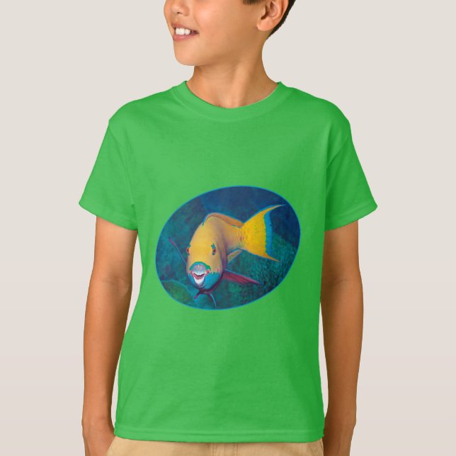 Papegojfisk Undervattensfoto - Fotografisk design  T Shirt (Framsida)