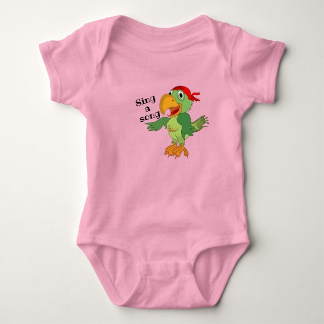 Papegojfodräkt T Shirt (Framsida)