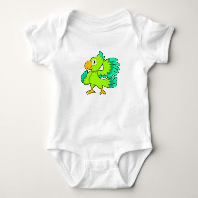 Papegojgrön T Shirt (Framsida)