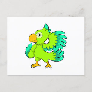 Papegojgrön Vykort