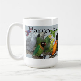 Papegojor av världen kaffemugg