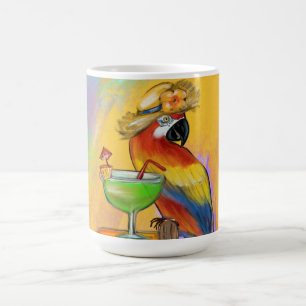 Papegojor för fest kaffemugg