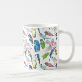 Papegojor och 'Toos Kaffemugg