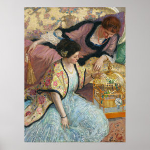 Papegojorna av Frederick Carl Frieseke Poster