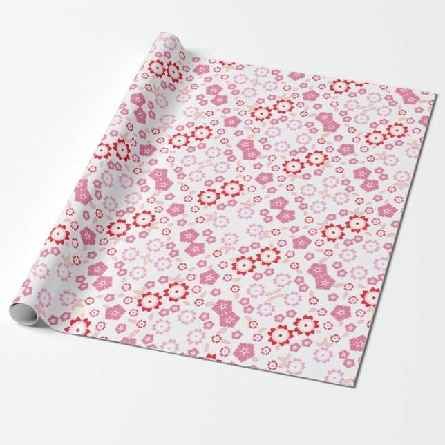 Papel de presente estampa cherry blossom sakura presentpapper (Utrullad)