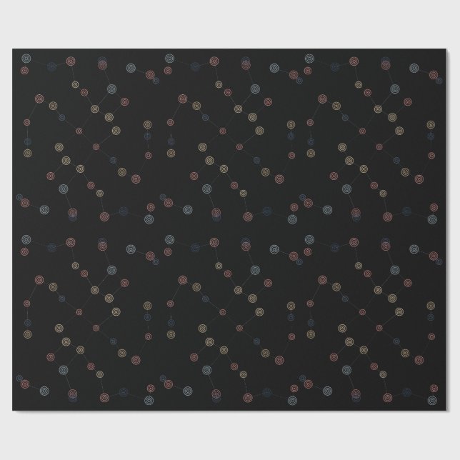 Papel de regalo con constelaciones. presentpapper (Platt)