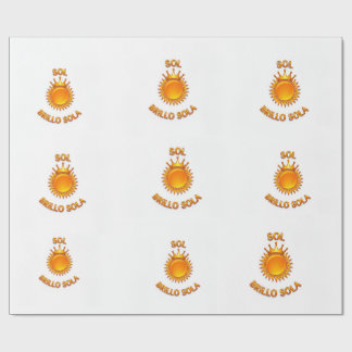 Papel de Regalo con Logo Sol Brillo Sola | Envolto Presentpapper