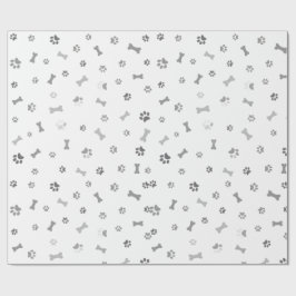 Papel de regalo con patas de perro presentpapper