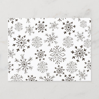 Papel de regalo de Navidad en blanco y negro Vykort