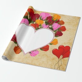 papel de regalo Día de San Valentín Presentpapper