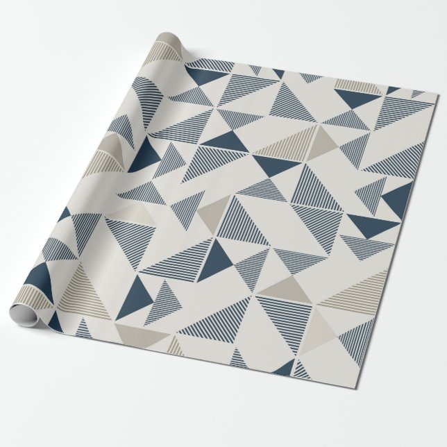 papel de regalo figuras geométricas triangulares presentpapper (Utrullad)