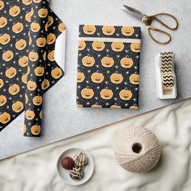 Papel De Regalo Happy Pumpkin Presentpapper (Hantverk)