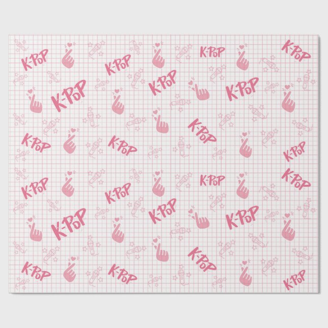Papel De Regalo K-pop Rosa Presentpapper (Platt)