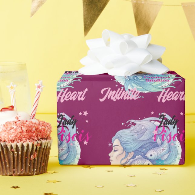 Papel de regalo Lady Piscis  Presentpapper (Födelsedagsfest)