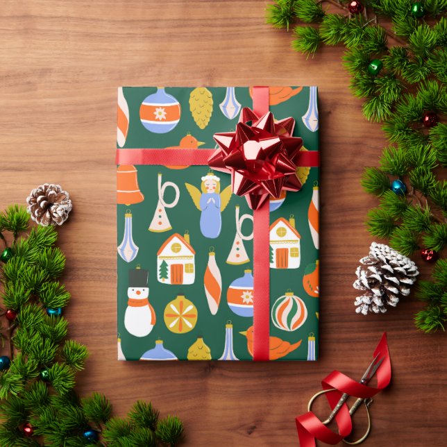 Papel de regalo navideño presentpapper (Julgåva)
