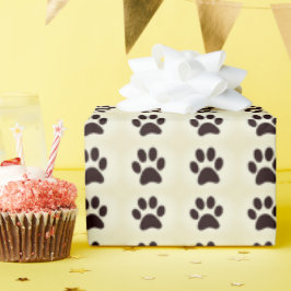 Papel de regalo que patas de gato presentpapper