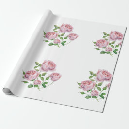 papel de regalo rosas a la acuarela presentpapper