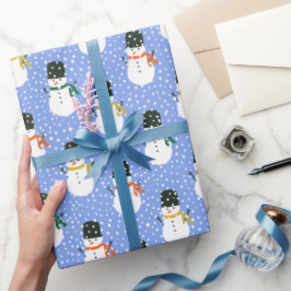 Papel de regalo snowmen presentpapper