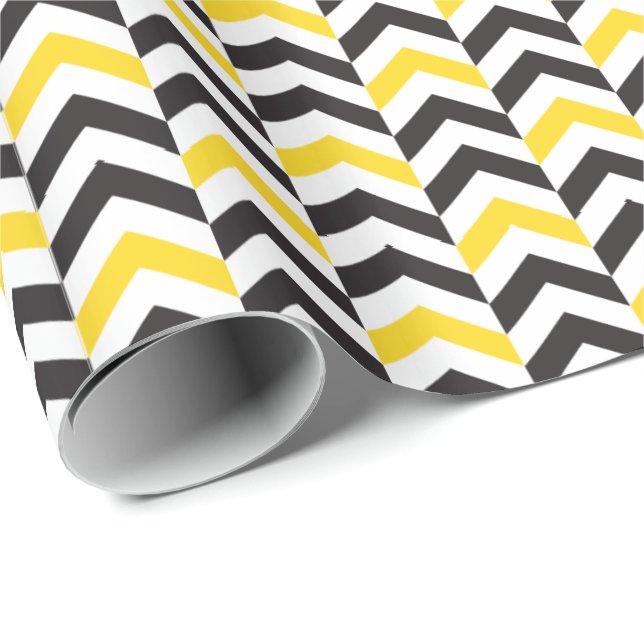 Papel para regalo Chevron Triángulos BY Presentpapper (Rullad Hörn)