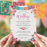 Papel Picado Bloom Flowers Mexican Stil Bröllop Inbjudningar<br><div class="desc">Skapa din inbjudan till perfekt med de här fördesignade mallarna. Du kan enkelt anpassa den så att den blir unik. Om du vill göra ytterligare anpassningar klickar du på länken "anpassa ytterligare" och användor vår verktyg som är enkel att använda för att ändra mallen. Om du föredrar Avsluta /projektionsyta för...</div>